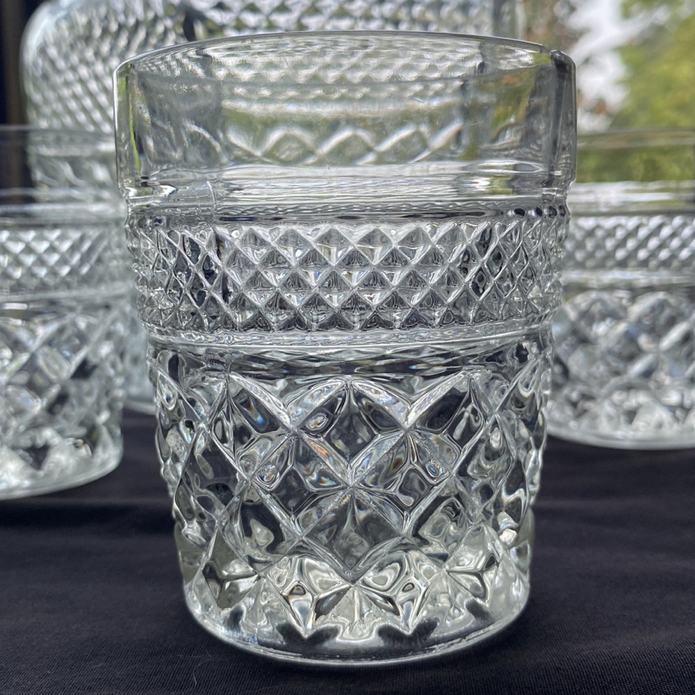 Vintage Anchor Hocking Wexford Pressed Glass Lidded Ice Bucket - Picture 2 of 8